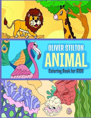 Book cover for Animal Coloring Book for Kids