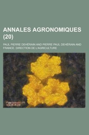 Cover of Annales Agronomiques (20 )