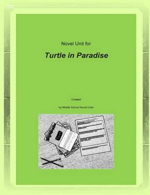 Book cover for Novel Unit for Turtle in Paradise