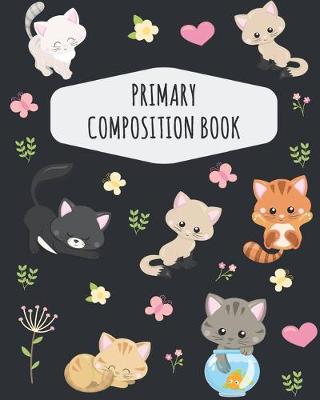 Book cover for Cat Primary Composition Book