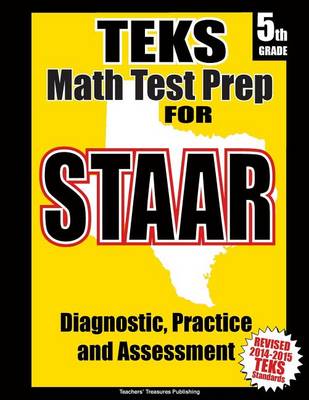 Book cover for TEKS 5th Grade Math Test Prep for STAAR