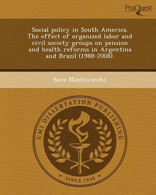 Book cover for Social Policy in South America