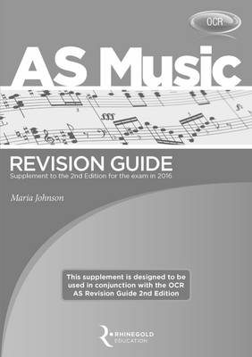 Book cover for OCR AS Music Revision Guide Supplement