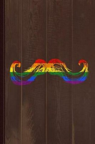 Cover of Gay Pride Mustache3 Journal Notebook