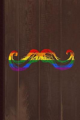 Book cover for Gay Pride Mustache3 Journal Notebook