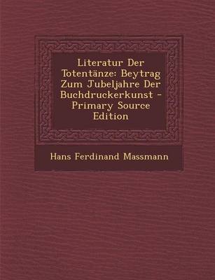 Book cover for Literatur Der Totentanze