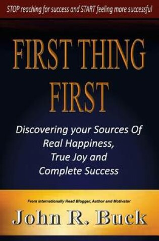 Cover of First Thing First