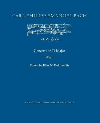 Book cover for Concerto in D Major, Wq 11