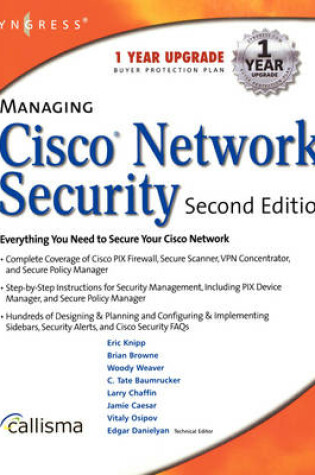 Cover of Managing Cisco Network Security