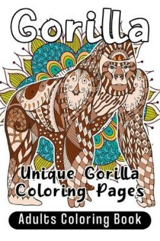 Cover of Gorilla Adults Coloring Book