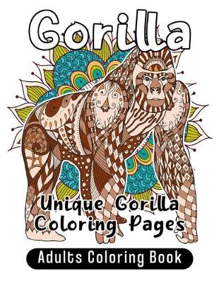 Book cover for Gorilla Adults Coloring Book