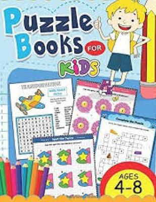 Book cover for Puzzle Book For kids ages 4-8