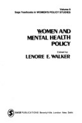 Cover of Women & Mental Hlth Policy