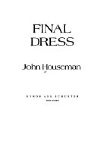 Cover of Final Dress