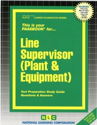 Book cover for Line Supervisor (Plant & Equipment)