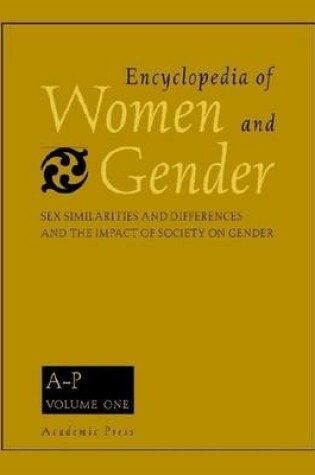 Cover of Encyclopedia of Women and Gender, Two-Volume Set