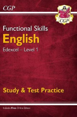 Cover of Functional Skills English: Edexcel Level 1 - Study & Test Practice
