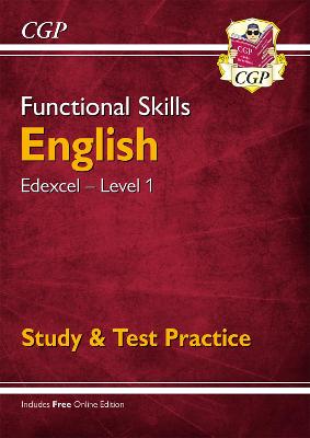 Book cover for Functional Skills English: Edexcel Level 1 - Study & Test Practice