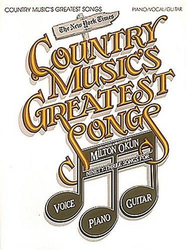 Book cover for Country Music's Greatest Songs (PVG)