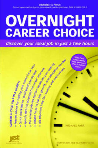 Cover of Overnight Career Choice