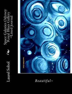 Book cover for Space Galaxies Odyssey Royal Blues Gallery Lined Journal