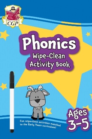 Cover of New Phonics Wipe-Clean Activity Book for Ages 3-5 (with pen)