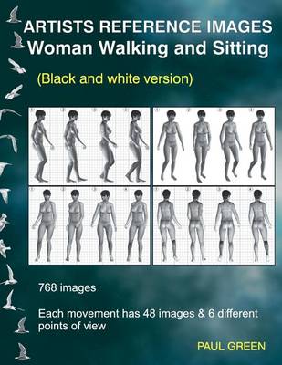 Book cover for Artists Reference Images - Woman Walking and Sitting