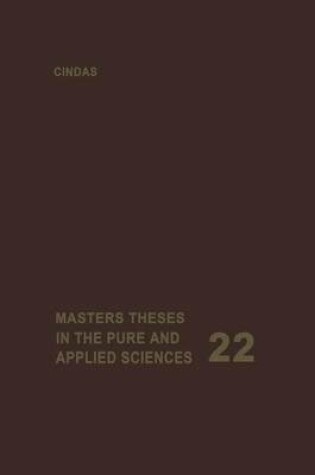 Cover of Masters Theses in the Pure and Applied Sciences