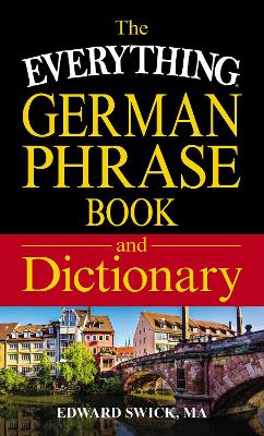 Book cover for The Everything German Phrase Book & Dictionary