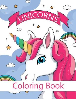 Book cover for Unicorns Coloring Book