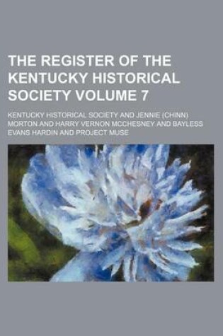 Cover of The Register of the Kentucky Historical Society Volume 7