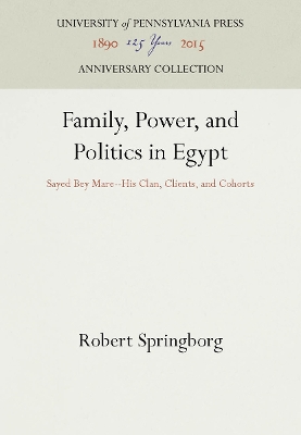 Book cover for Family, Power, and Politics in Egypt