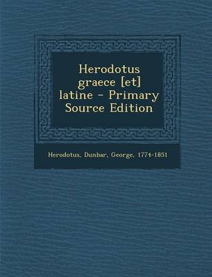 Book cover for Herodotus Graece [Et] Latine