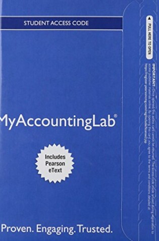 Cover of NEW MyLab Accounting with Pearson eText -- Standalone Access Card -- for Auditing and Assurance Services