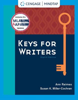 Book cover for Mindtap English, 1 Term (6 Months) Printed Access Card for Raimes/Miller-Cochran's Keys for Writers, 8th