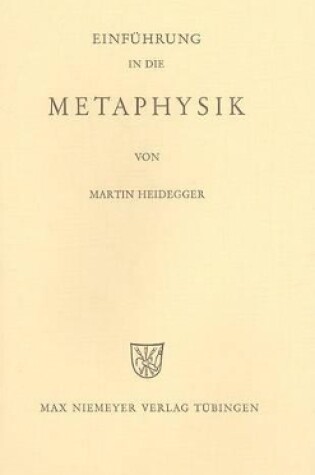Cover of Einfuhrung in die Metaphysik