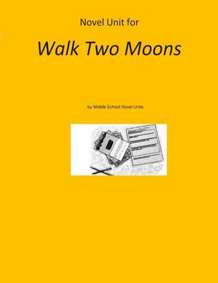 Book cover for Novel Unit for Walk Two Moons