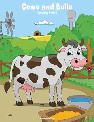 Book cover for Cows and Bulls Coloring Book 2