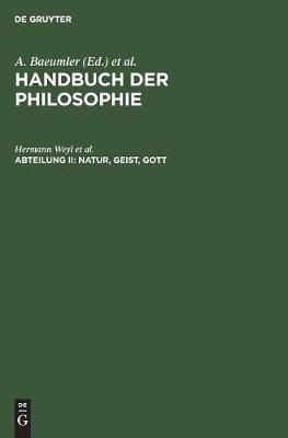 Book cover for Natur, Geist, Gott