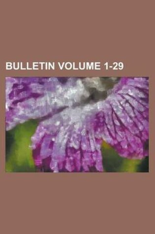 Cover of Bulletin Volume 1-29