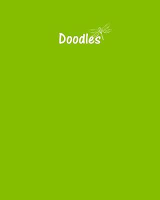 Book cover for Doodles Journal - Great for Sketching, Doodling or Planning with Lime Green Cover