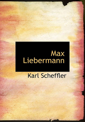 Book cover for Max Liebermann