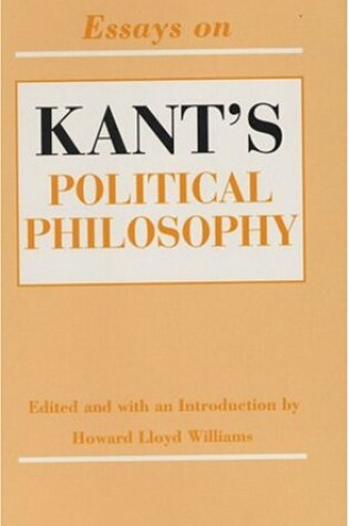 Cover of Essays on Kant's Political Philosophy