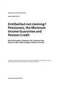 Book cover for DWP Research Report 197 - Entitled But Not Claiming?