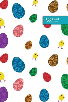 Book cover for Egg Hunt Lifestyle Journal, Blank Write-in Notebook, Dotted Lines, Wide Ruled, Size (A5) 6 x 9 In (White)