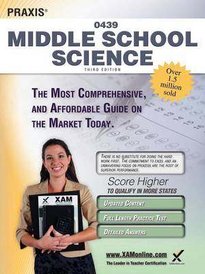 Cover of Praxis Middle School Science 0439 Teacher Certification Study Guide Test Prep