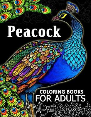 Book cover for Peacock coloring books for adult