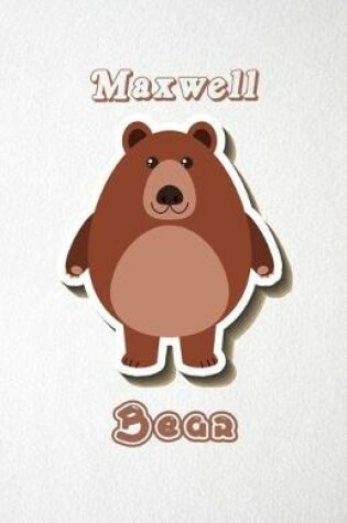 Cover of Maxwell Bear A5 Lined Notebook 110 Pages