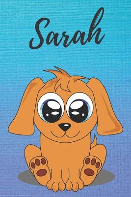 Book cover for Sarah dog coloring book / notebook / journal / diary