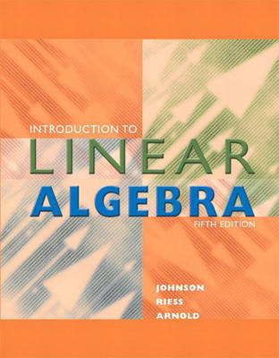 Book cover for Introduction to Linear Algebra